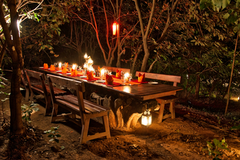 Paatlidun Safari Lodge: Dinner im Busch