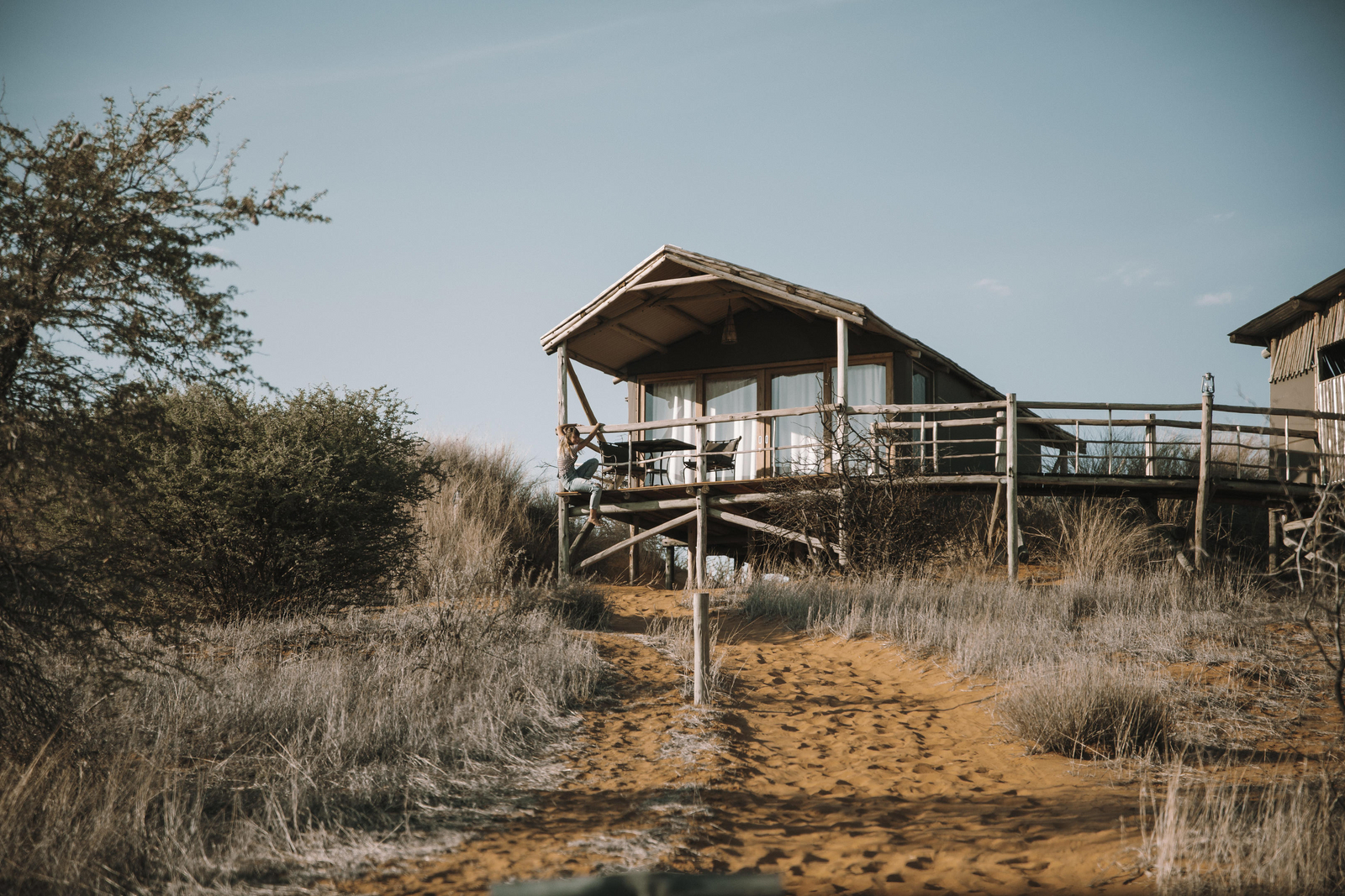 Teufelskrallen Lodge Teufelskrallen Lodge: Lage auf dem Dünenkamm