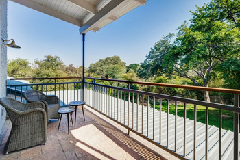 The Palm River Hotel: Villa - Balkon