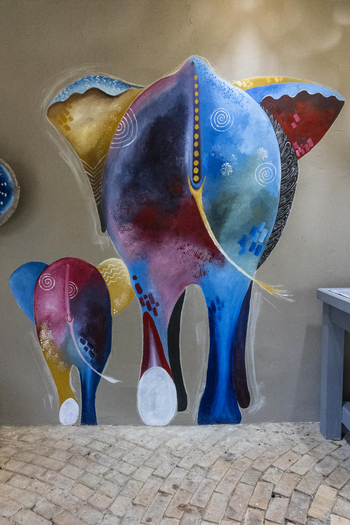 Tlouwana Camp Tlouwana Camp: Zeichnung eines Elefanten