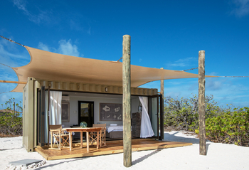 Cosmoledo Eco Camp: Eco Pod mit Schattendach