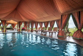 Jacks Camp Jacks Camp: Pool-Pavillon