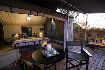 Little Machaba Camp: Kaffee im Zelt