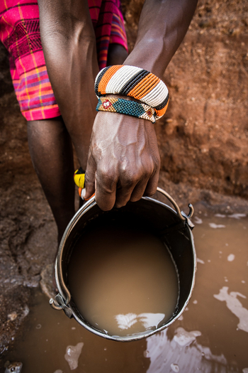 Saruni Rhino Camp: Gefüllter Wassereimer