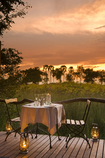 andBeyond Sandibe Okavango Safari Lodge: Private Dinner