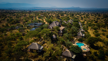 Adere Safari Lodge: Luftbild
