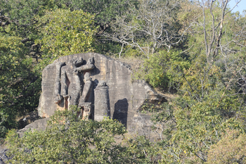 Bandhavgarh National Park: Bandhavgarh Fort Narishima-Statue
