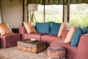 Legendary Nyasi Tented Camp: Family Tent - Sofa