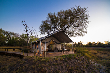 Little Machaba Camp: Zelt auf Plattform