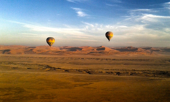 Sossusvlei Lodge: Ballonfahrt