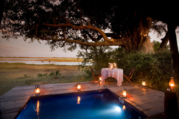 Zarafa Camp: Dinner am Pool