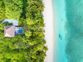 Alphonse Island Lodge: Luftbild Beach Villa