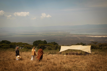 Entamanu Ngorongoro Camp: Lunch mit Kraterblick