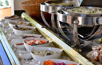 Victoria Falls Hotel: Salat-Buffet