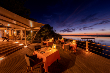 Duma Tau Camp Duma Tau Camp: Abendstimmung