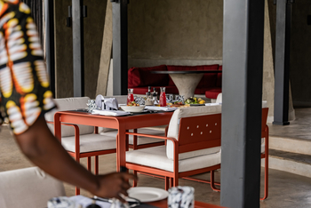 Angama Amboseli: Esstisch im Essbereich