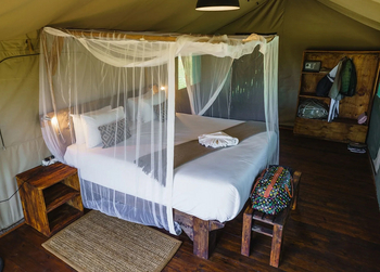 Mogogelo Camp Mogogelo Camp: Gästezelt - Innenansicht