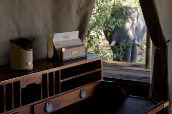 Zarafa Camp: Schreibtisch