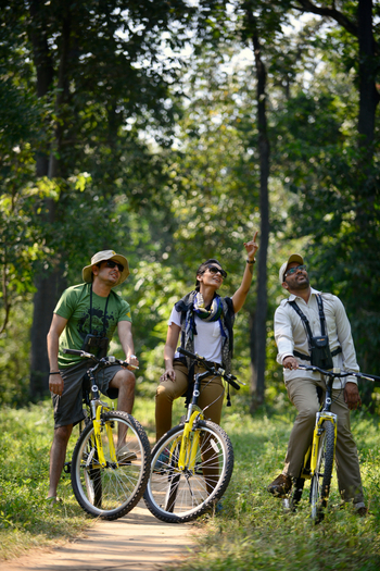 Kanha Earth Lodge: Fahrradtour