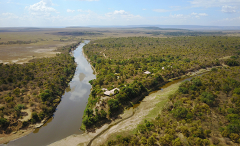 Mara Ngenche Safari Camp: Landschaft von oben