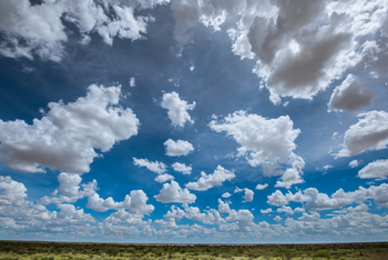 Nxai Pan Camp: Blau-Weiß