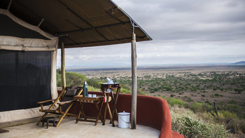 Shu'mata Camp: Private Veranda