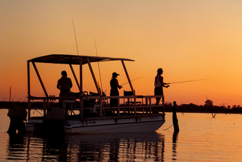 Changa Safari Camp: Angelboot