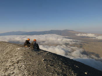 Lake Natron Camp: Auf dem Vulkan