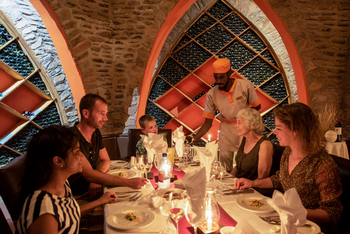 Le Mirage: Abendessen im Weinkeller