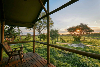 Mogogelo Camp Mogogelo Camp: Gästezelt - Außenansicht