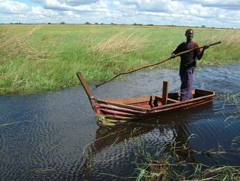 Shumba Camp Shumba Camp: Makeshift Canoe