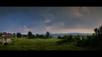 Denwa Backwater Escape: Blick vom Treehouse-Deck