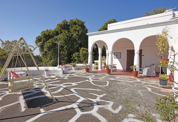 Shahpura Bagh: Terrasse