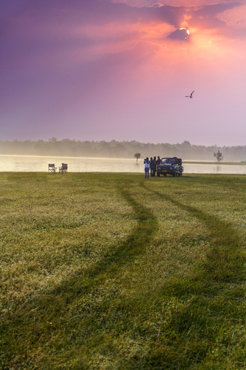 Bori Safari Lodge: Sonne und Wolken