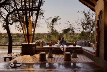 Singita Boulders Lodge: Offene Lounge