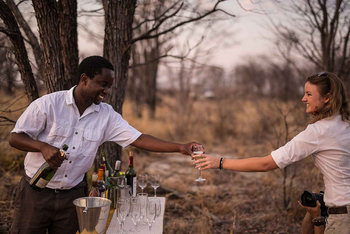 Tuskers Bush Camp: Sekt