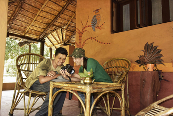 Vanghat: Mud Cottage Veranda