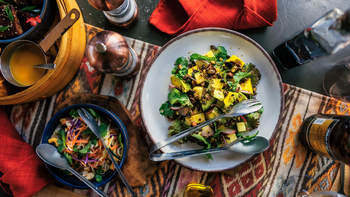 Elewana Lodo Springs: Salat mit Avocado