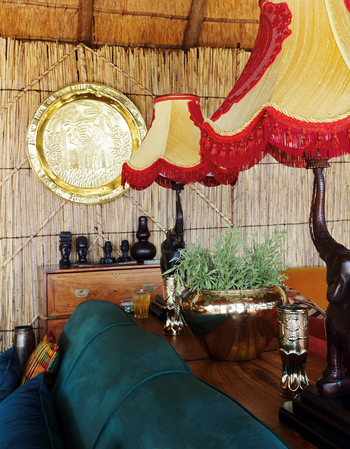 Mapula Lodge: Lampenschirme