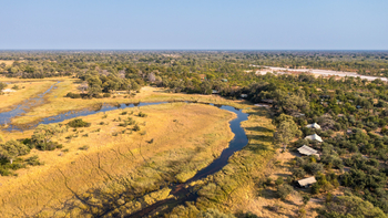 Okavango Explorers Camp Okavango Explorers Camp: Spillway Luftbild