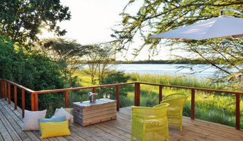 Chobe Bakwena Lodge Chobe Bakwena Lodge: Deck mit Blick