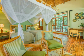 Primate Lodge: Parkettfußboden