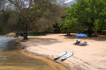 Pumulani Lodge: Lake Malawi Strand