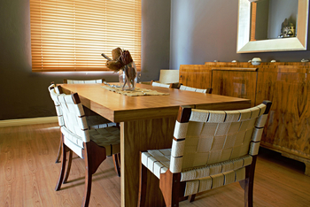 Villa Margherita: Eckiger Esstisch