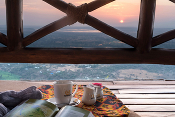 Lake Manyara Kilimamoja Lodge: Ausblick