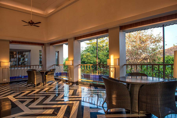 Sawai Vilas: Sitzecke beim Souvenirshop