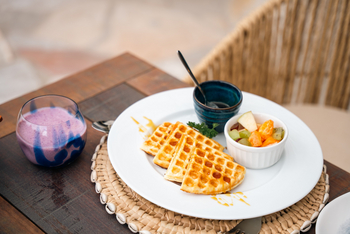 Azura Marlin Beach: Waffeln zum Frühstück