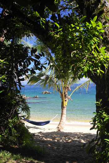 Masoala Forest Lodge: Hängematte am Strand