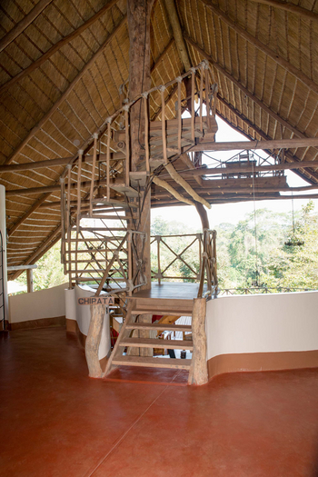 Tongole Wilderness Lodge: Aufgang zur Aussichtsplattform