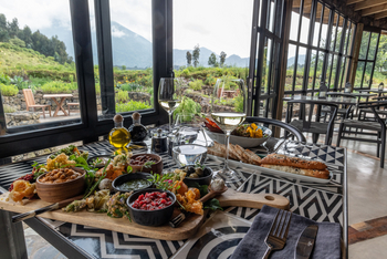 Bisate Lodge: Salatbuffet